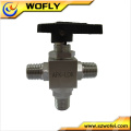 6000 psi ss316 manual ball valve for industrial gas system